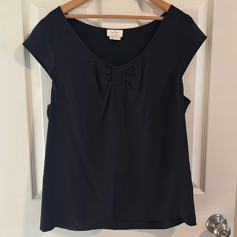 Kate Spade live colorfully Black Top
